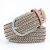 Import 2020 New brown Braided Stretch Waist Belt Fabric Polyester Elastic Belt Men Woven Belt from China