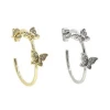 2020 NEW fashion simple women jewelry butterfly hoop earring