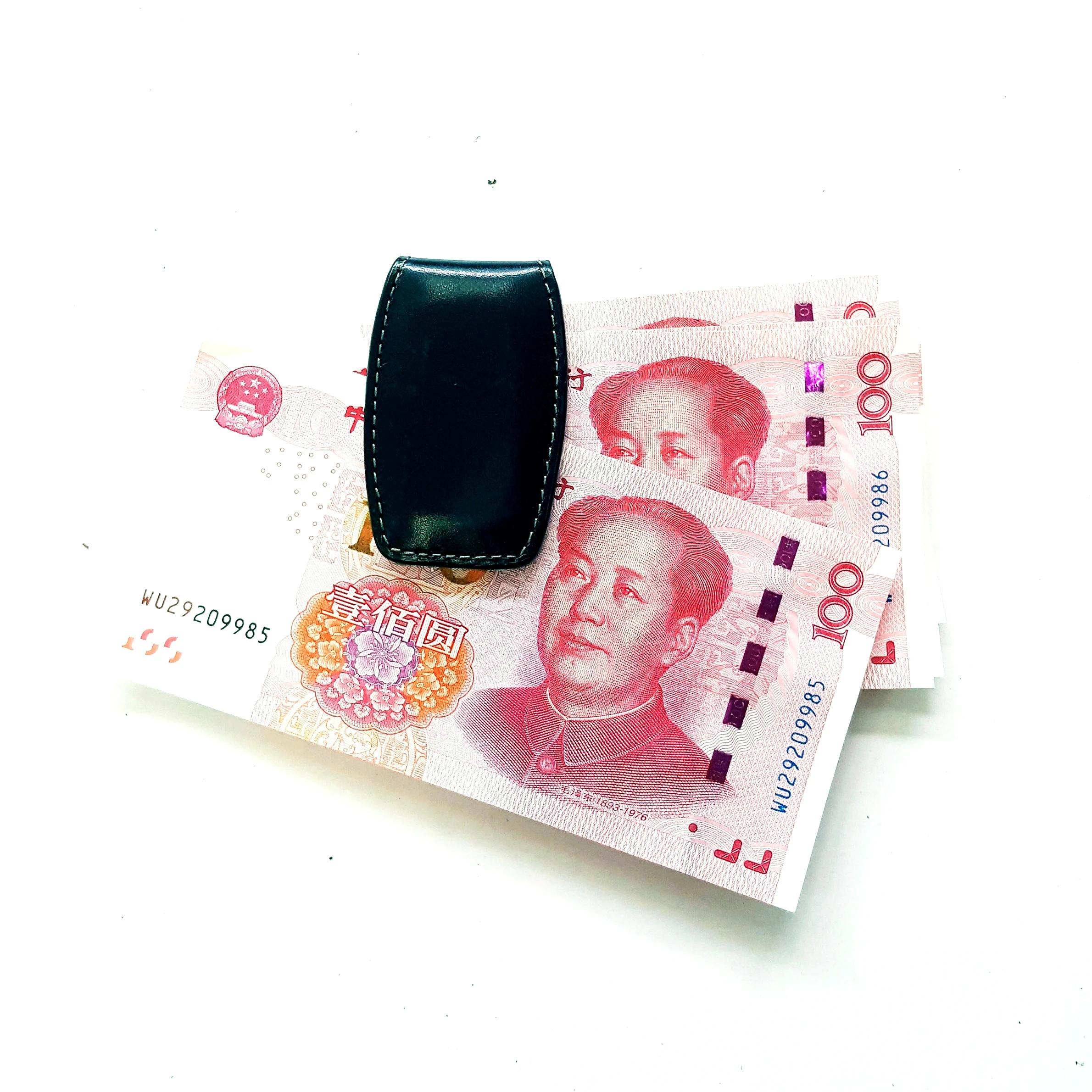 2020 Promotional Magnetic Leather Slim Money Clip
