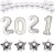 Import 2021 Happy New Year Decoration Set Foil Number Balloon New Year Party Supplies from China