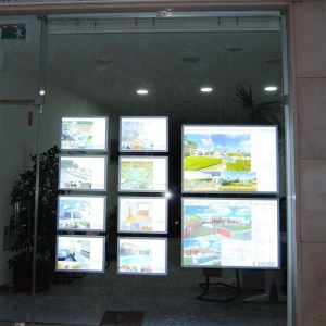 2021 promotion items estate agent wall paneling graphic card led screen frame
