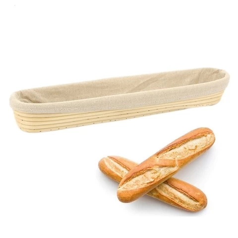 2021 Trendy Natural Bread Proofing Basket Rattan Cake Tools Bread Supplies made in Vietnam