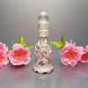 20ml Arabic Style Handmade Glass Perfume Bottle with Metal Made Flower Decorations