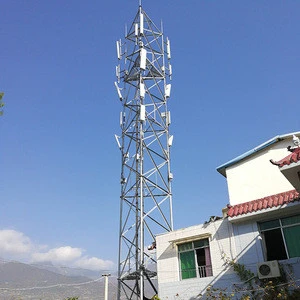 21m self support tower angel  steel pylons mobile lattice steel telecommunication towers