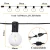 Import 25Ft. LED G40 Outdoor Patio String Lights With 25 LED Clear Globe Bulbs, Warm White Indoor & Outdoor Lights For Patio Garland from China