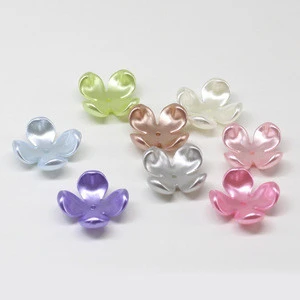 25mm center hole decorative spray painting abs flower petals beads for hair band