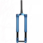 26 blue black inverted air damping fork magnesium-alloy mtb fork bike