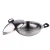 Import 3 in 1 multipurpose tri-ply  35cm a carbon steel electric wok for for gas stove without coating from China