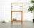 Import 3 layers foldable bamboo wooden ladder bathroom swimming pool shelf toilet rack organizer bamboo towel drying rack from China