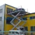 3 phase hydraulic electric lift platform double deck two cars waterproof stationary scissor lift table with ramp