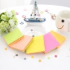 3 x 3 inches square neon rainbow color fluorescent paper gum sticky note