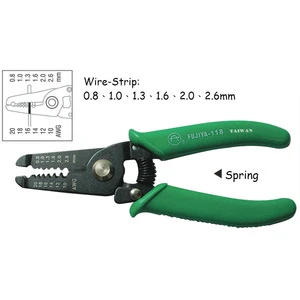 30% off Taiwan Good Tool Wire Stripper Pliers l S55C high carbon steel with cutter l Drop forged and heat treated l Spring l