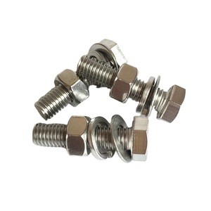 304 316 stainless steel a2 a4 fasteners hex bolt and nut set with washer
