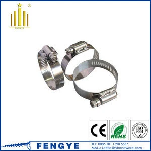304 Stainless Steel Pipe Clips Worm Drive Hose Clamps