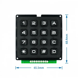3*4 4*4 Matrix Switch Keyboard Keypad Array Module ABS Plastic Keys  12 16 Key Button Switch DIY Kit