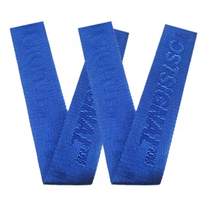 38MM Wholesale Custom Fashion Logo Polyester Nylon Jacquard Woven Webbing Strap For Bags And Belts
