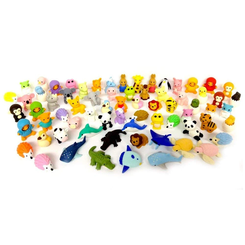 3D Disassembled Animal Cartoon Eraser Making Machine Cute Puzzle Erasers for Kids 30/ packing