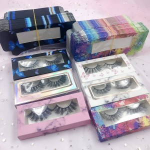 3D Mink Eyelashes Vendor 15mm 18mm Natural Mink Eyelashes Custom Mink Eyelash Package