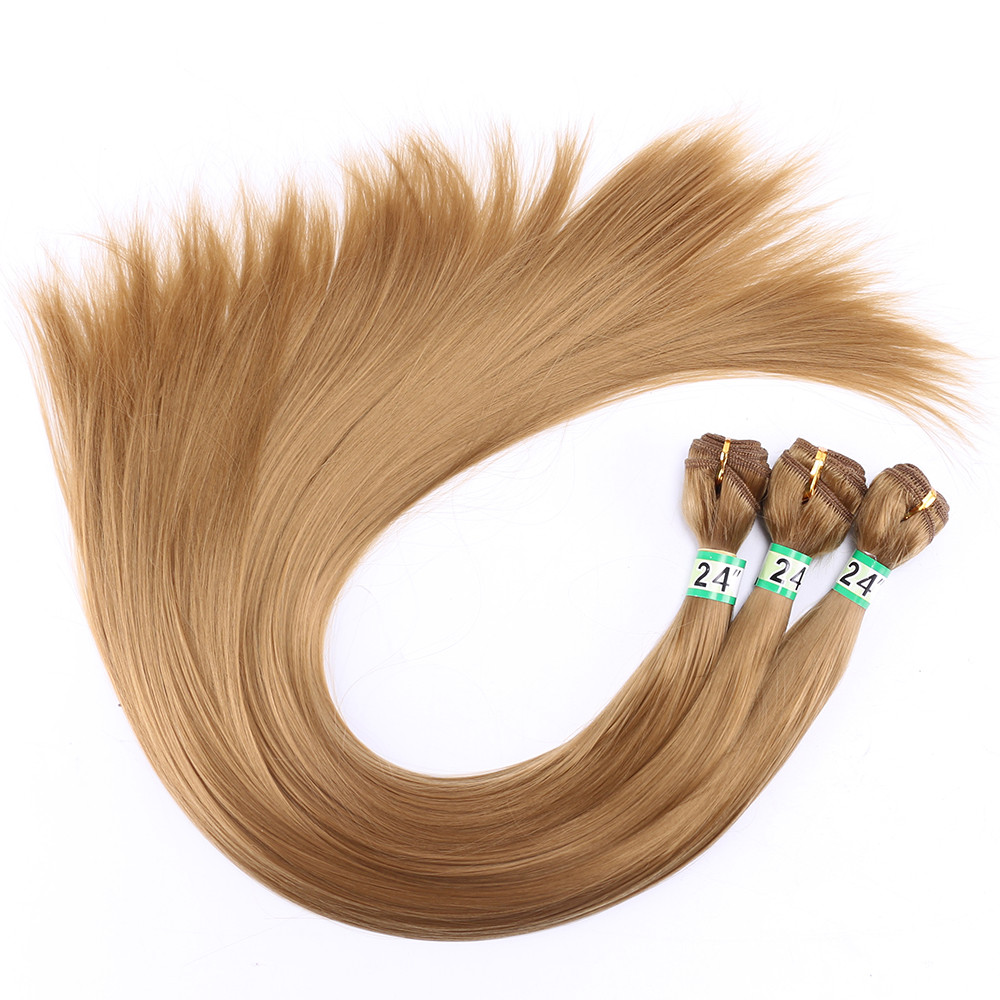 3pcs/lot Angie Bulk Yaki Braiding Hair Bundles Blonde Synthetic Hair Product Black Tissage Bresilienne Hair Weave