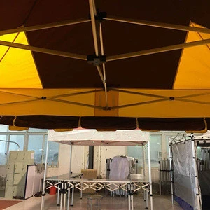 3X3 Aluminum Folding Gazebo with Mix Color roof and sidewalls