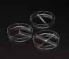 4 compartments plastic sterile petri dish 90*15mm for lab and science projects