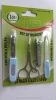 4 Pieces Nail Cutters kit with Manicure scissor and Nail file, blister package for cosmetic applicator