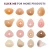 400 g/piece Artificial realistic Flesh mastectomy Prosthesis oval silicone breast forms