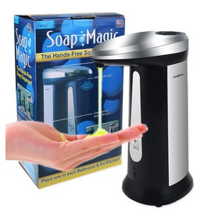 400Ml Automatic Liquid Soap Dispenser with Smart Infrared Sensor Touchless Dispenser ABS Electroplated Sanitizer Dispensador