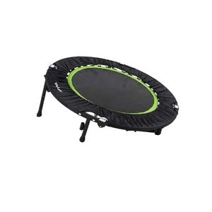 41 inch Black Foldable Fitness Trampoline/Indoor Trampoline with Stability Bar