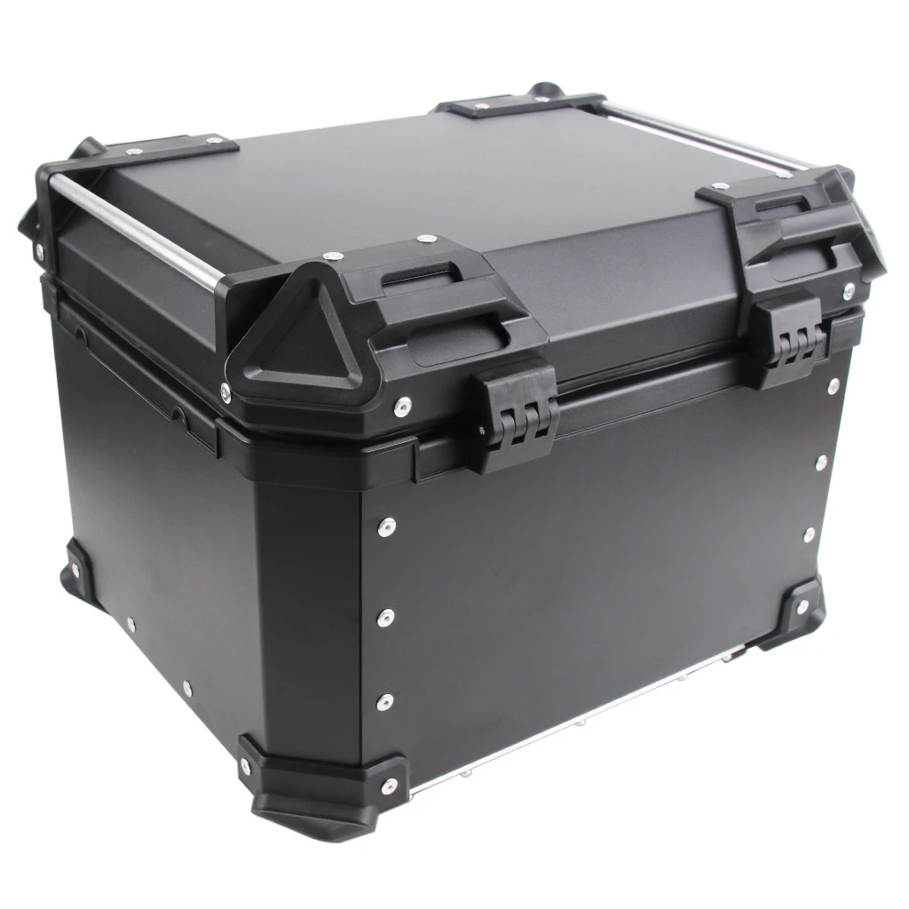 45L Waterproof motorcycle tail box 2020 latest models for Storage Style Aluminum Modern Black Silver