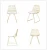 Import (4pcs price)online buying french style high back gold lucy industrial dining arrow chair for hotel and restaurant from China