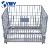 50*150 hole size foldable metal wire mesh movable storage cage