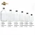 Import 50ml 110ml 200ml clear flat wine glass bottles for brandy with screw top lids from China