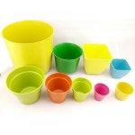 5inch Eco Friendly Biodegradable Flower Pot Planter Plant Pots for Nursery Garden Planters Bamboo Fiber Plastic  Flowerpot