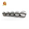 5pcs Stainless Steel Round Shape Biscuit Cookie Cutter Set With Fluted Edge Baking Tool