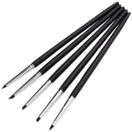 5pcs Wood Handle Silicone Rubber Clay Shaper Sculpting Polymer Modelling Pottery Tools Set For DIY Crafts