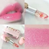 6 colors dry flower nude matte lipstick color changing lip balm lip stick waterproof jelly crystal lipstick