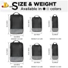 6 Set Packing Cubes Compression Travel Luggage Organizer Set Packs More in Less Space