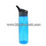 600ml/ 750ml/ 700ml Clear Plastic Drinking Water Bottle with Straw