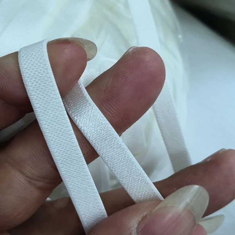 6mm nylon spandex  custom non slip rubber clear swimwear elastic band