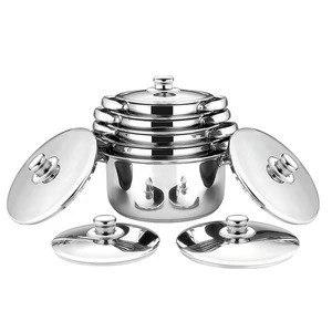 6pcs 16pcs 21pcs stainless steel cookware set with thermometer impact sandwich encapsulated bottom hot sale