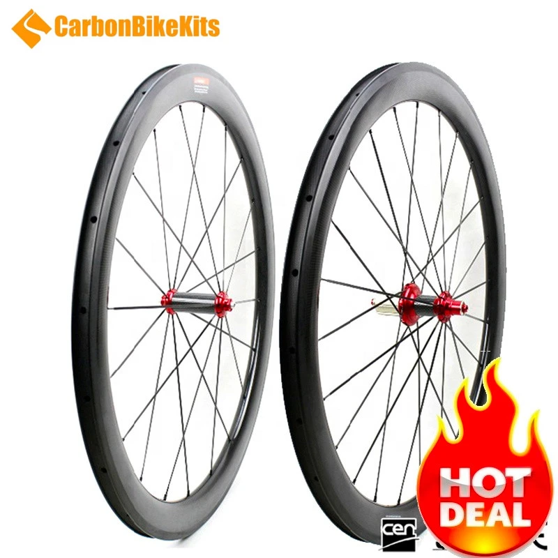 700c 38/50mm tubular/clincher  road bike bicycle carbon wheel with carbon straight pull hub