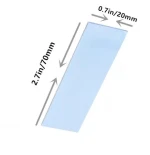 70x20x1.5mm Silicone Heat Conductive Plate Insulation Materials & Elements for Pcie M.2 2280 SSD Heat Sink