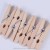 Import 7.2cm length  custom Birch Wooden pegs with laser engraved logo from China