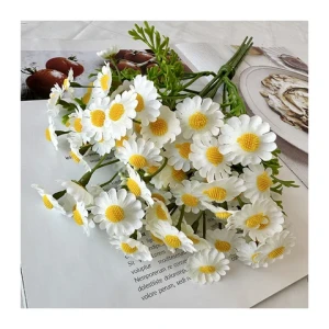 75 heads chamomile Direct Wholesale silk artificial lily Good Quality real touch