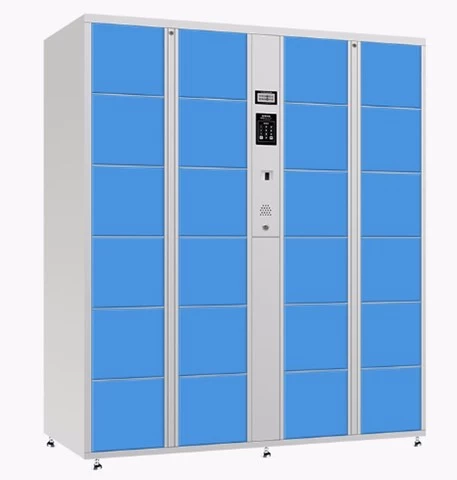 8 Door barcode system electronic assembled steel supermarket storage locker