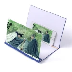 8 Inch Wooden High Definition Acrylic Lens 3D Creative Mobile Phone Stand Screen Amplifier