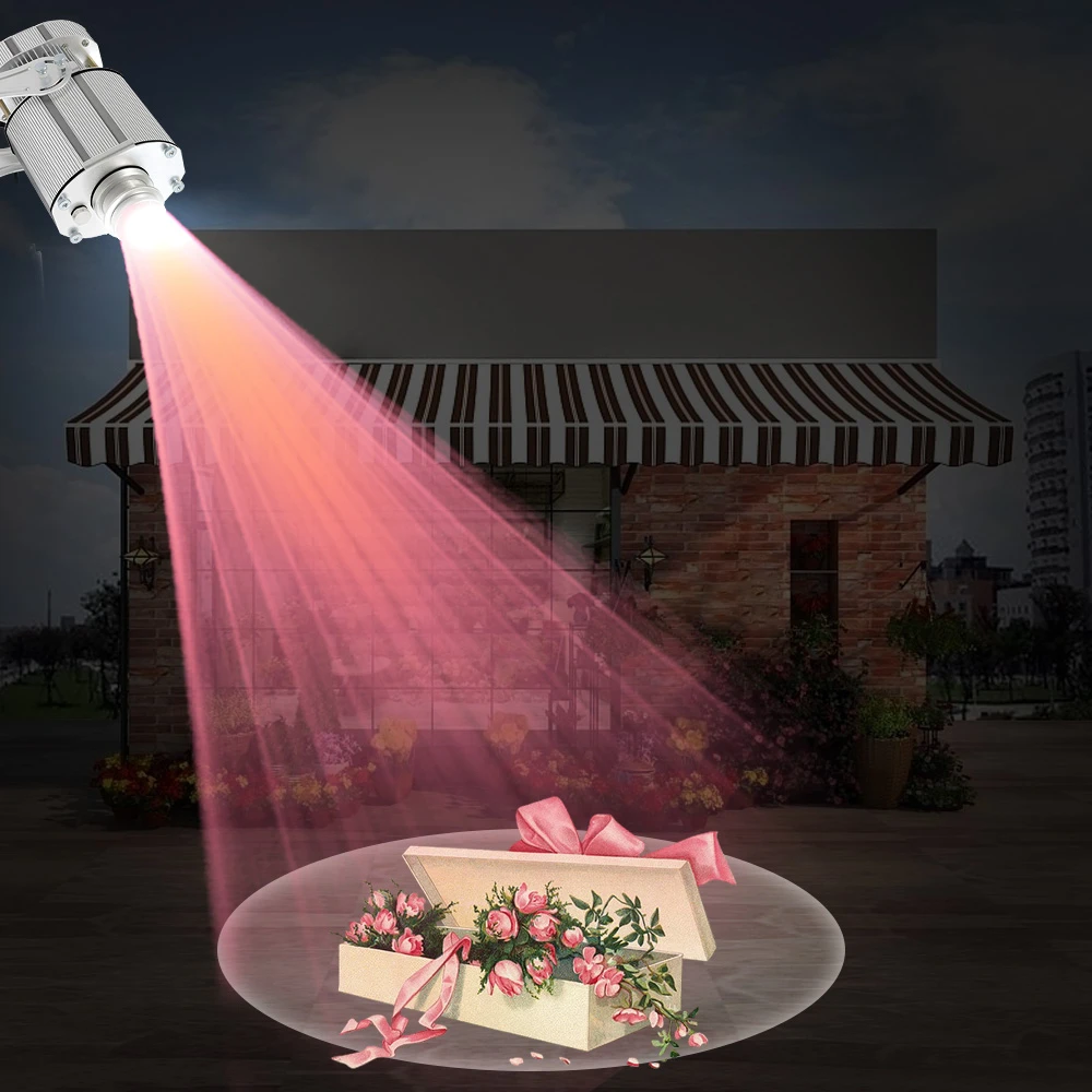 80w waterproof ground advertising gobo light projector for Restaurant pharmacy garage