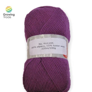 85% alpaca 15% Wool yarn blended alpaca hand knitting yarn