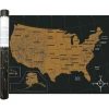 88X52cm Luxury Scratch Off US Map with High Quality Gold Foil